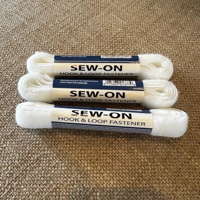 Hook & Loop Sew On Fastner 3/4 Inch 1 yard pack (3 Packs)