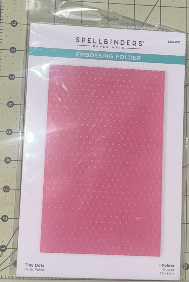 Spellbinders Embossing Folder - Tiny Dots, SES-051 NIP