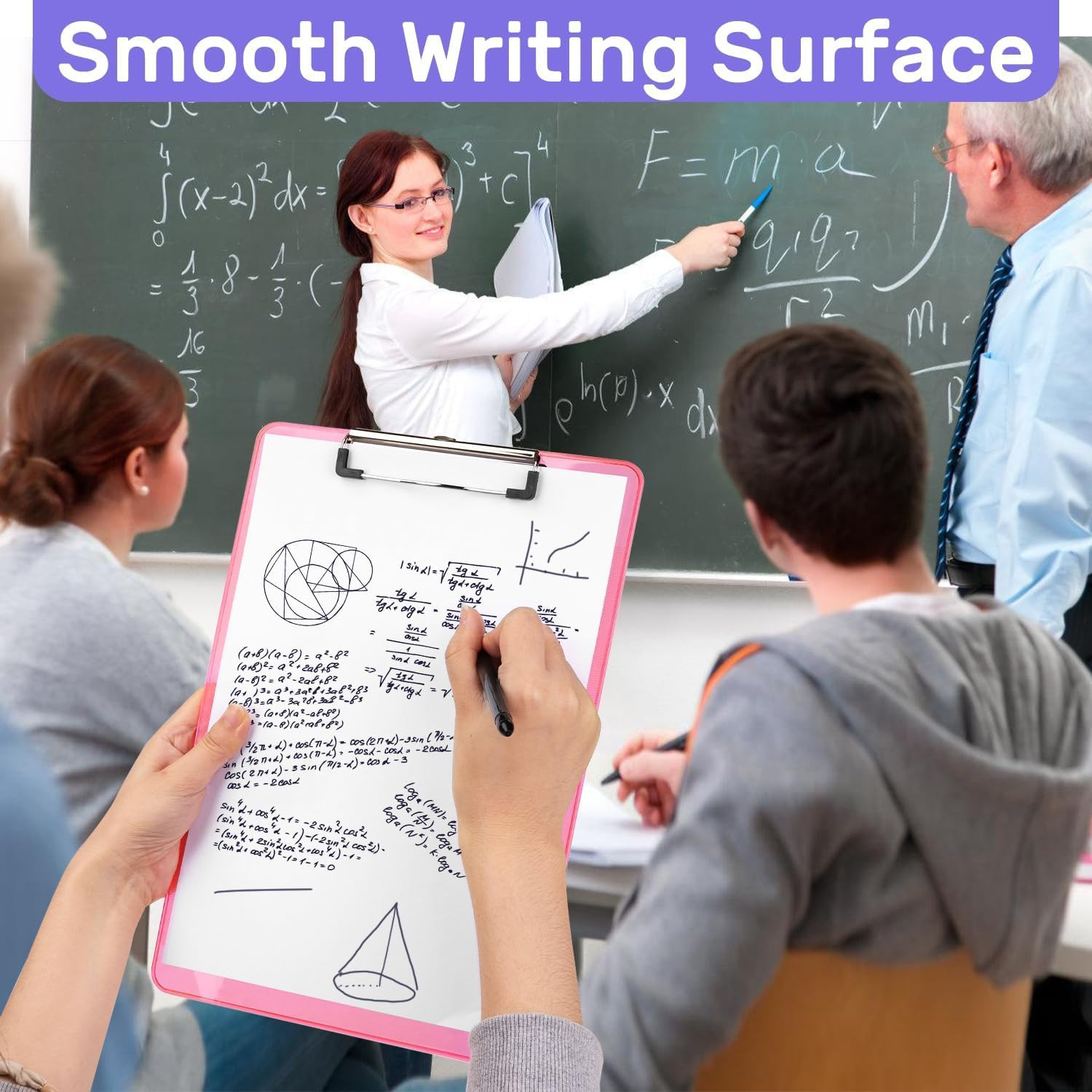 Plastic Clipboards A4/Letter Size 8.5X11 Clear Colored Clip Boards Hanging Hard