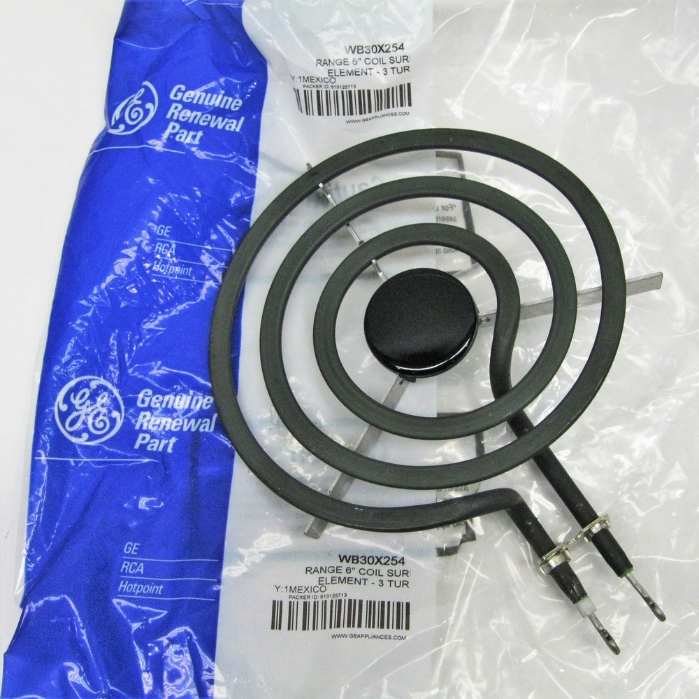 WB30X254 GE Range Surface Unit Element Small Burner Eye 6"