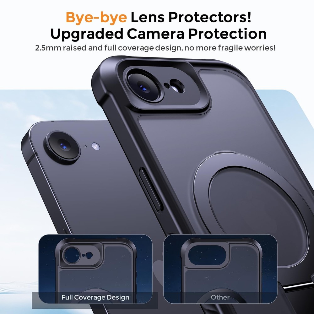 MOCCA for iPhone 17e Case & iPhone 16e Case with Magnetic Invisible Stand [Full