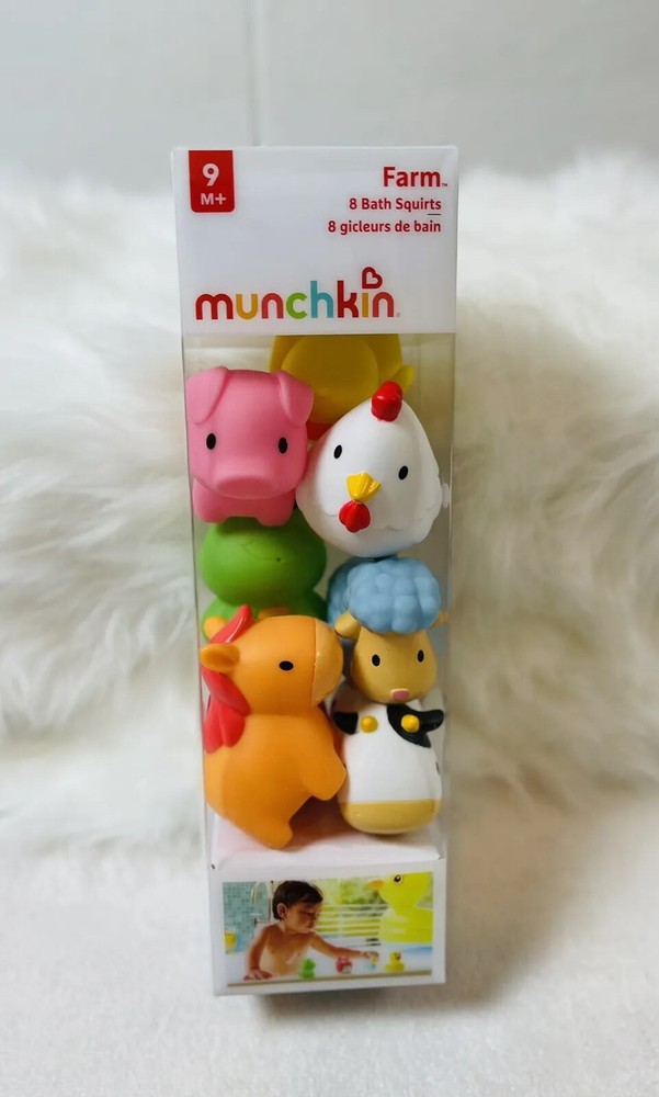 Munchkin Bath Squirters Farmyard Friends 8Pk