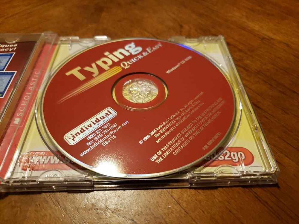 TYPING Quick & Easy Scholastic Typing Skills Course CD ROM Typing for PC