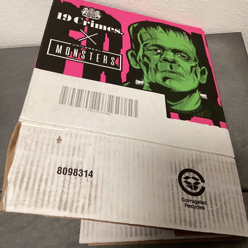 19 Crimes Universal Monsters FRANKENSTEIN Wine Empty Display Box