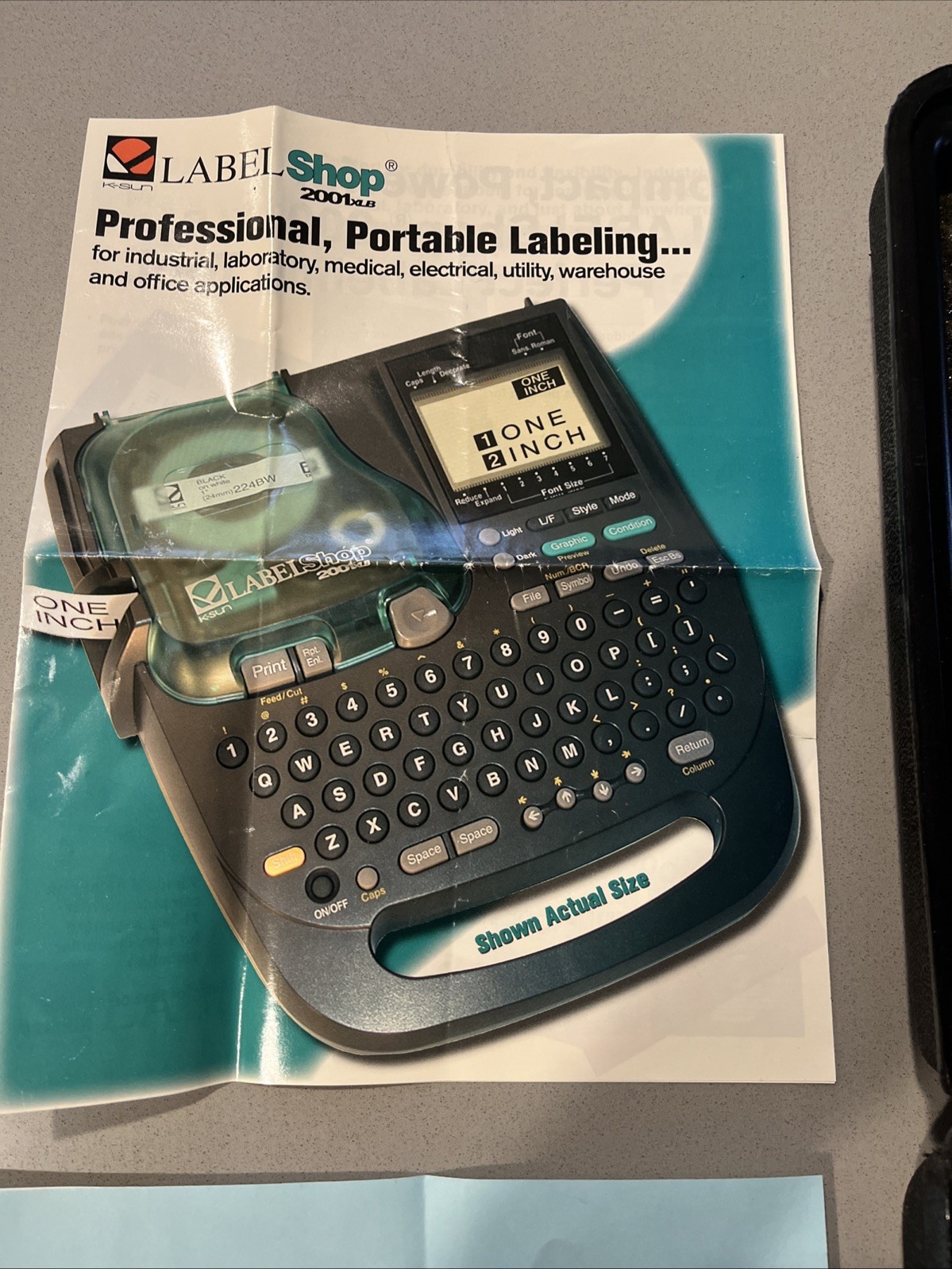 K-Sun LabelShop 2001 XLB Professional Label Machine Good Working Condition