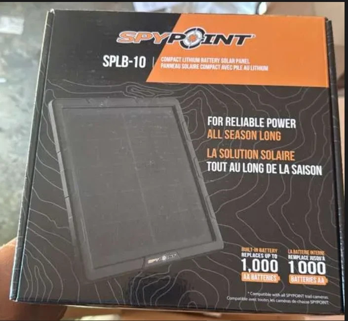 SPYPOINT SPLB-10 Compact Solar Panel with Lithium Battery