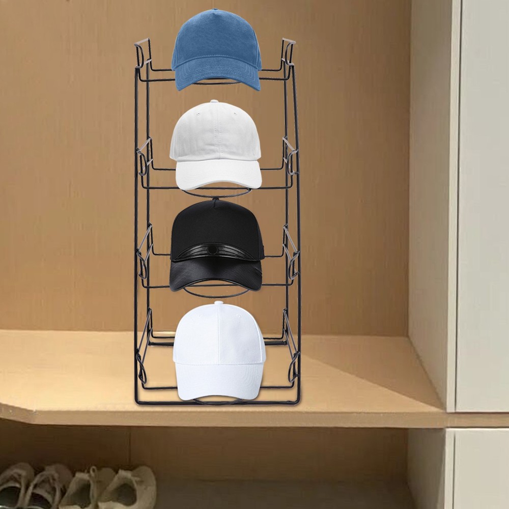 4-tier Hat Display Stand Tabletop Hat Display Rack Hat Display Rack For Retail