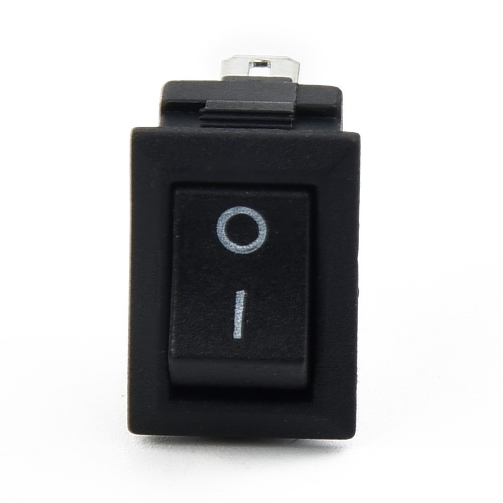10pcs SPST On/Off Switch Mini Black 2 Pin Toggle Switch DC 12V-16A Tool