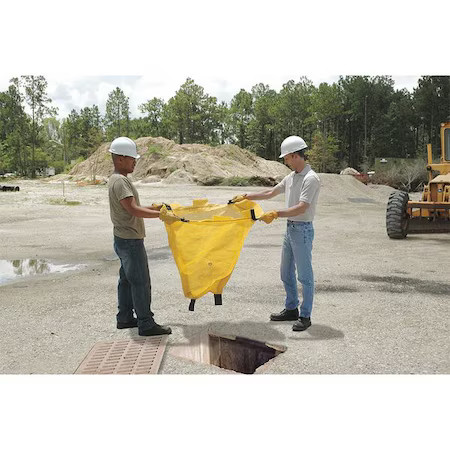 Ultratech 9342 Catch Basin Insert, Yellow, 4" H, 15" L