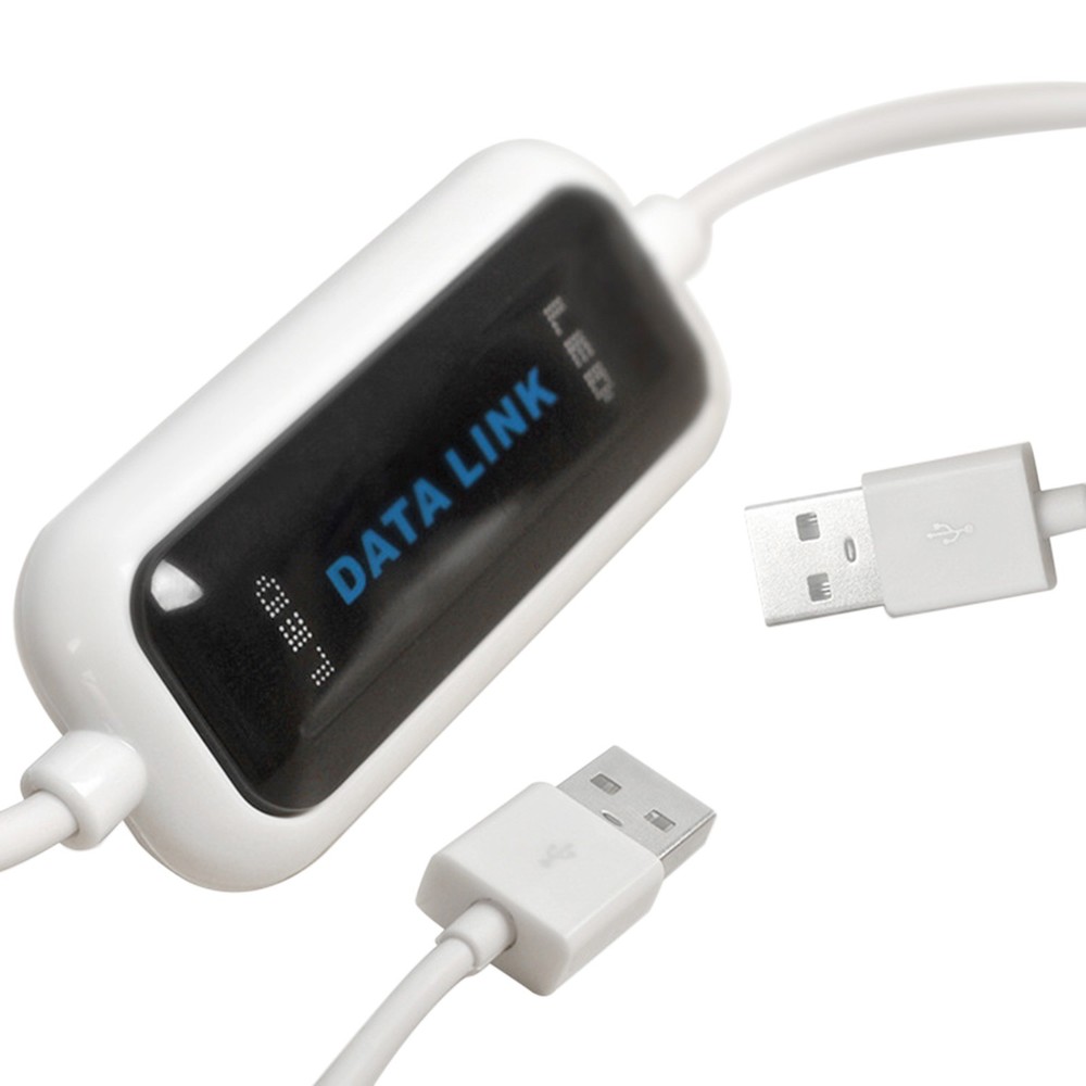 High Speed Data Transfer LED Cable Direct Copy Between 2 PC Computers