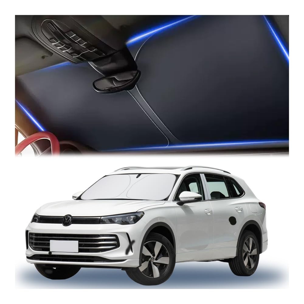 300T Thickened Sunshade for Car Windshield,Windshield Sun Shade for Blocking 99%