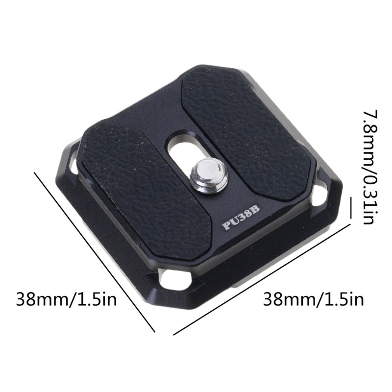 2pcs Multipurpose Quick Release Plate 38mm Arca Type for Camera Clip and Tripod