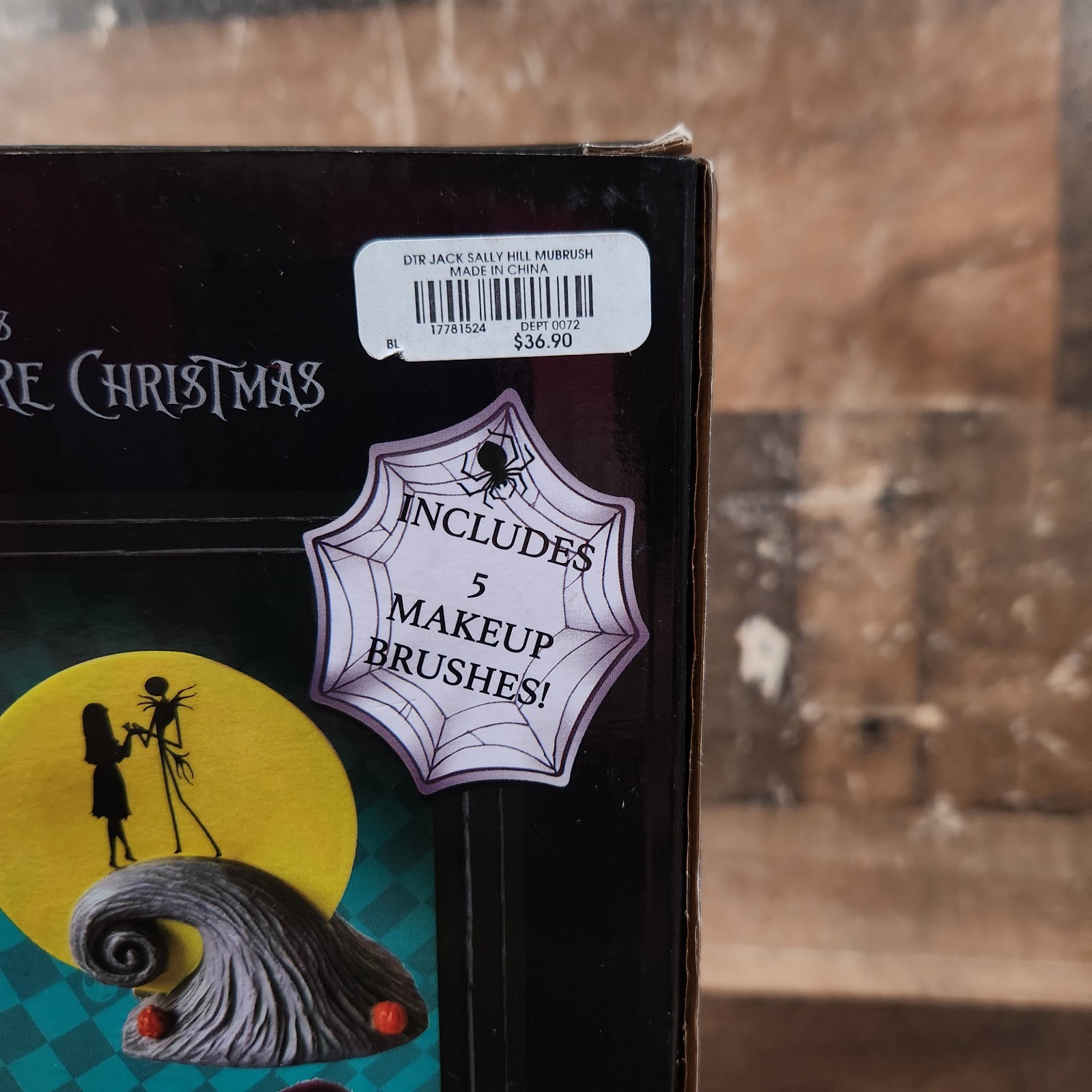 Nightmare Before Christmas Makeup Brush Kit Jack & Sally Spiral Hill