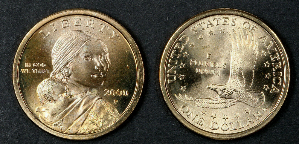 2000 P Native American Sacagawea Dollar $1 - BU - Uncirculated