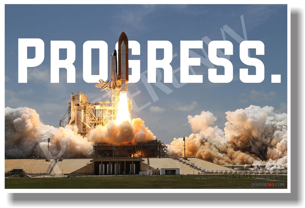 Progress. (Space Launch) - NEW Science Classroom POSTER