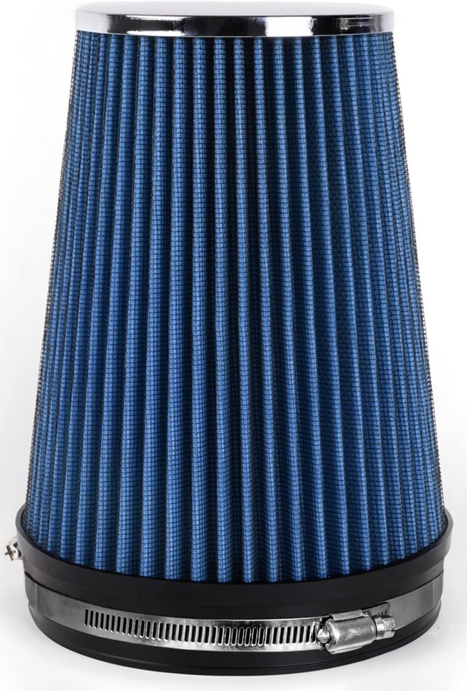 6" Inlet Cold Air Intake Filter Cone Replacement Performance Blue (8" Tall)