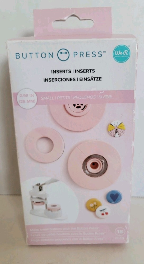 We R Memory Keepers Button Press Inserts-Small (25mm)