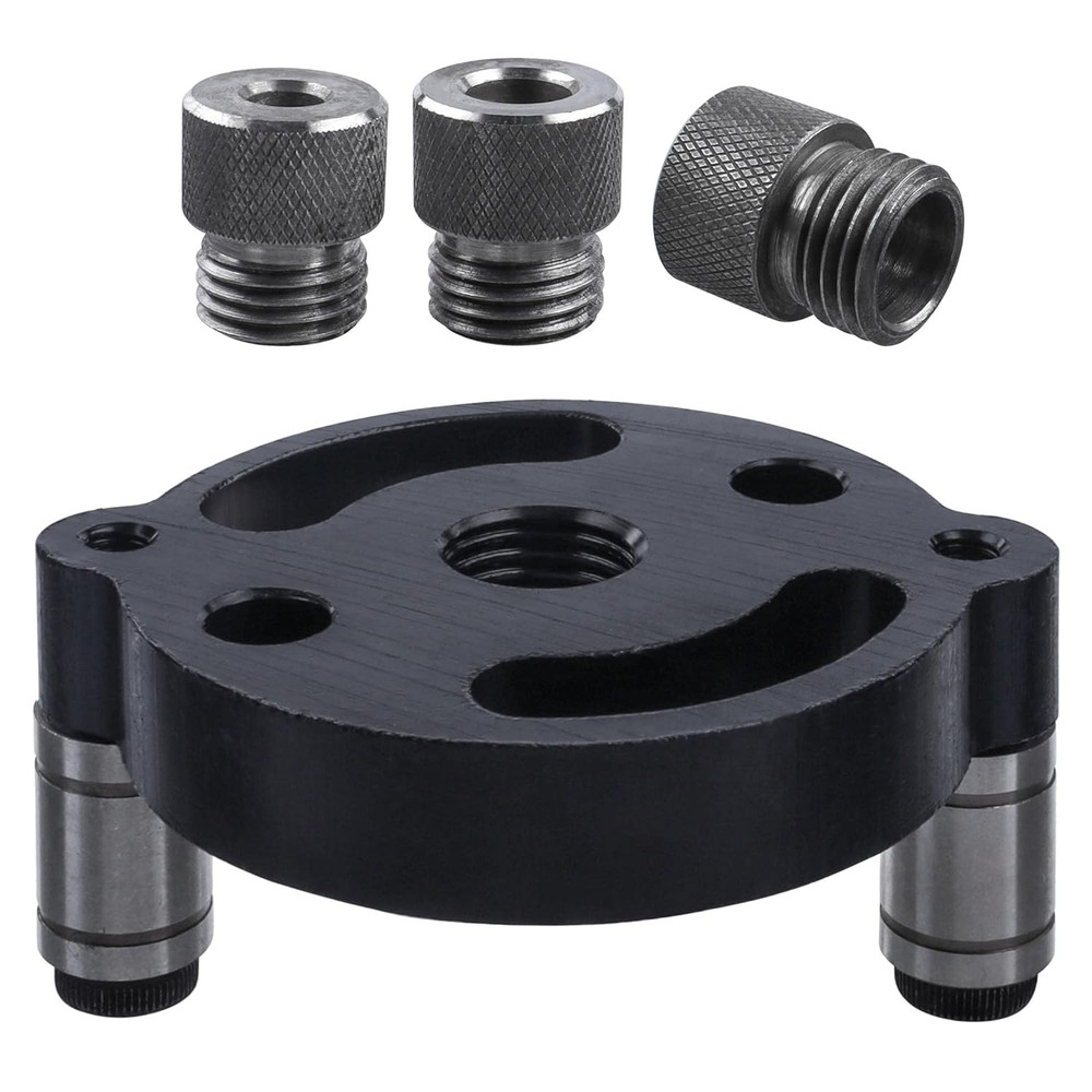 Self Centering Doweling Jig, Self Center Dowel Jig Handheld Drill Guide for Stra