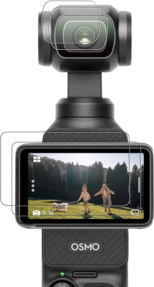 DJI Osmo Pocket 4/3 Screen Protector, Osmo Pocket 3/4 Lens Protector for DJI Osm