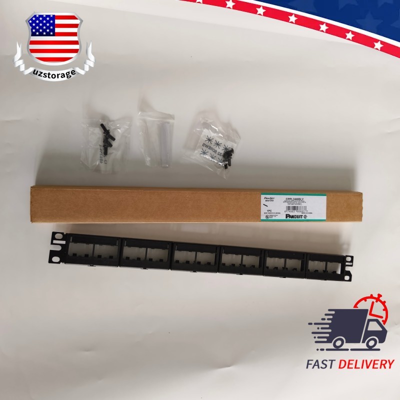 NEW For Panduit Mini CPP24WBLY CAT6, 5E 24 port modular patch panel