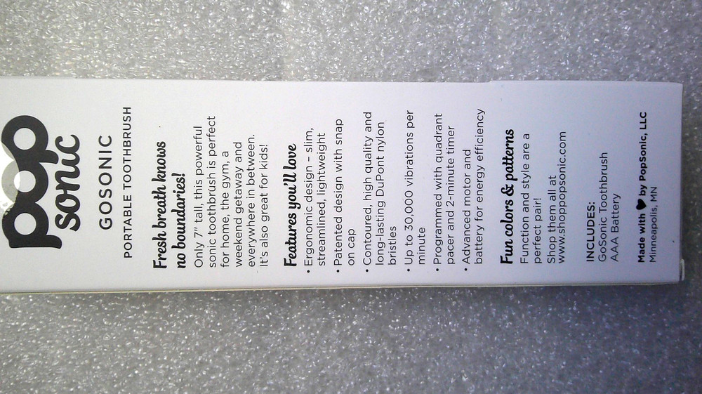 POP SONIC Portable Toothbrush
