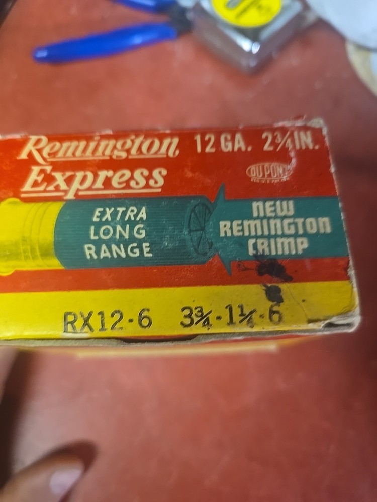 Vintage Remington Express Extra Long Range 12 Ga. Empty Shotgun Shell Box