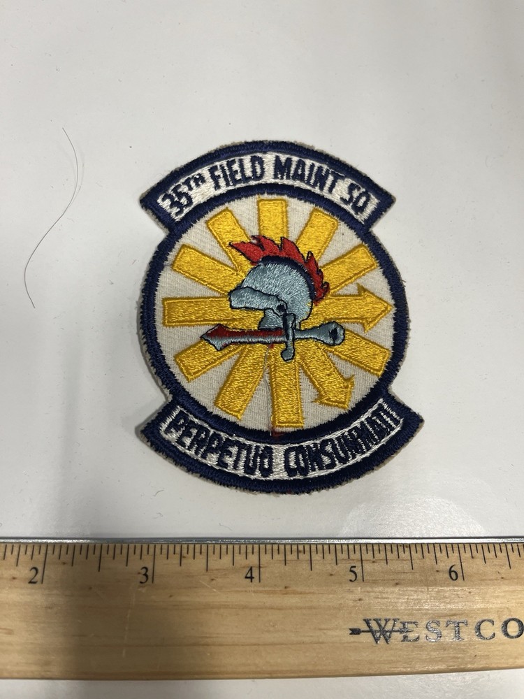 Original Post Ww2 35th Field Maintenance Squadron Patch Insignia
