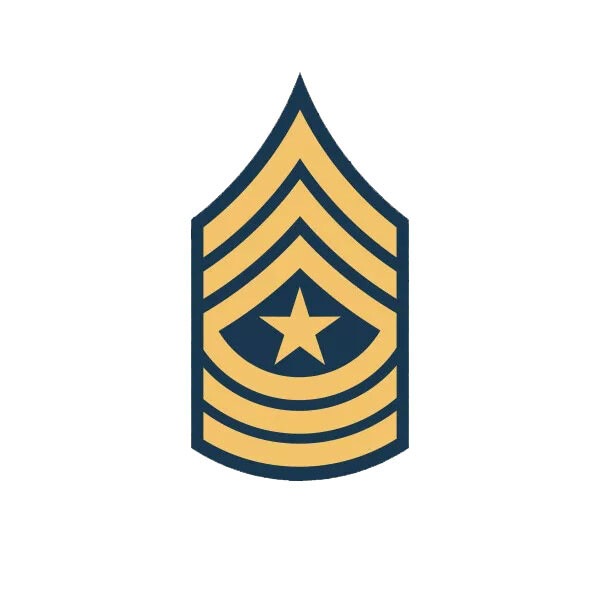 E-9 Sergeant Major Insignia Sticker
