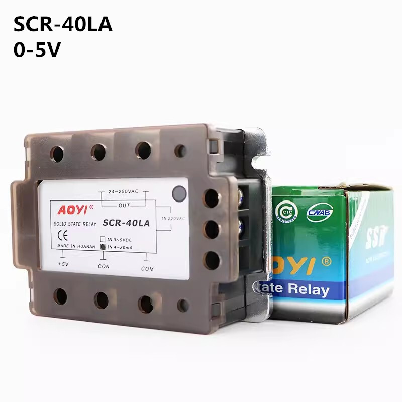 Single-phase Solid-state AC Voltage Regulating Module Relay SCR-40LA 0-5V
