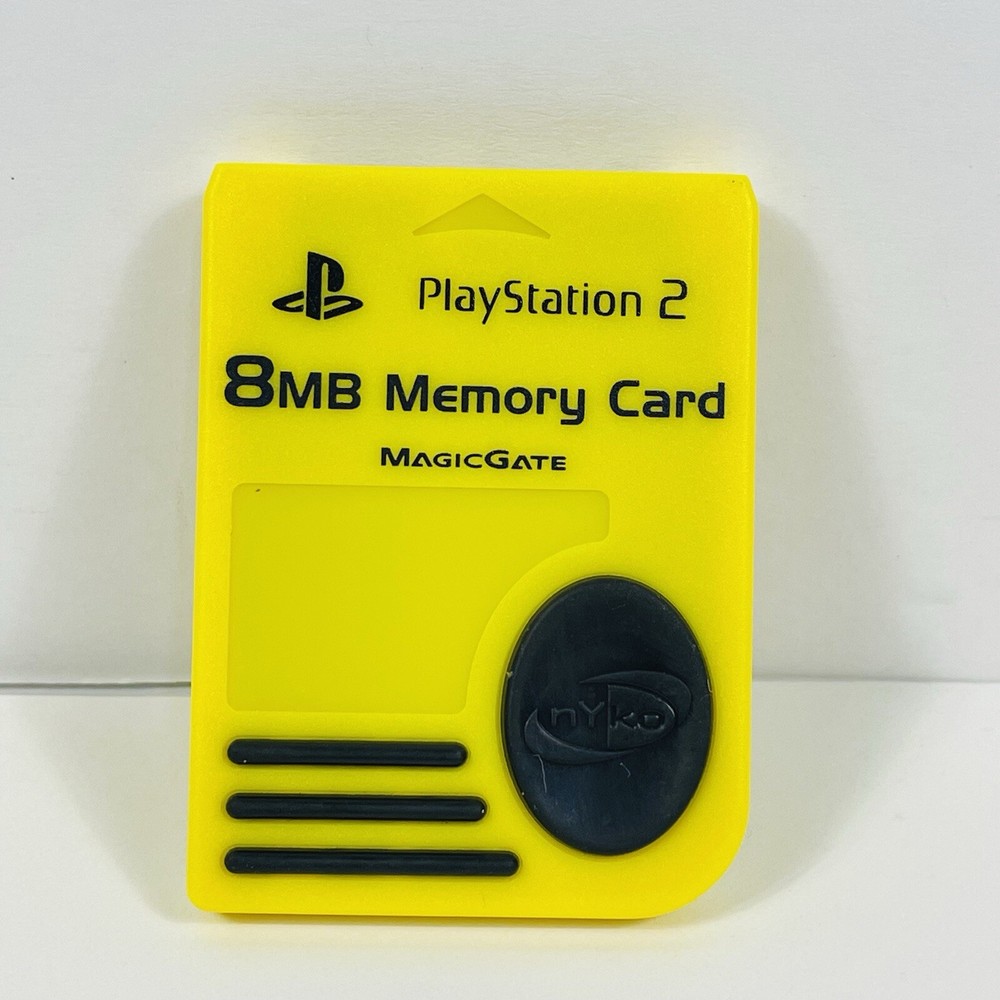 8MB Memory Card for PS2 Yellow Magic Gate by Nyko