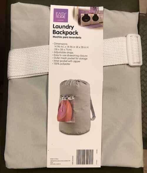 Laundry Backpack from Easy Access - Drawstring closure and adjustable straps,