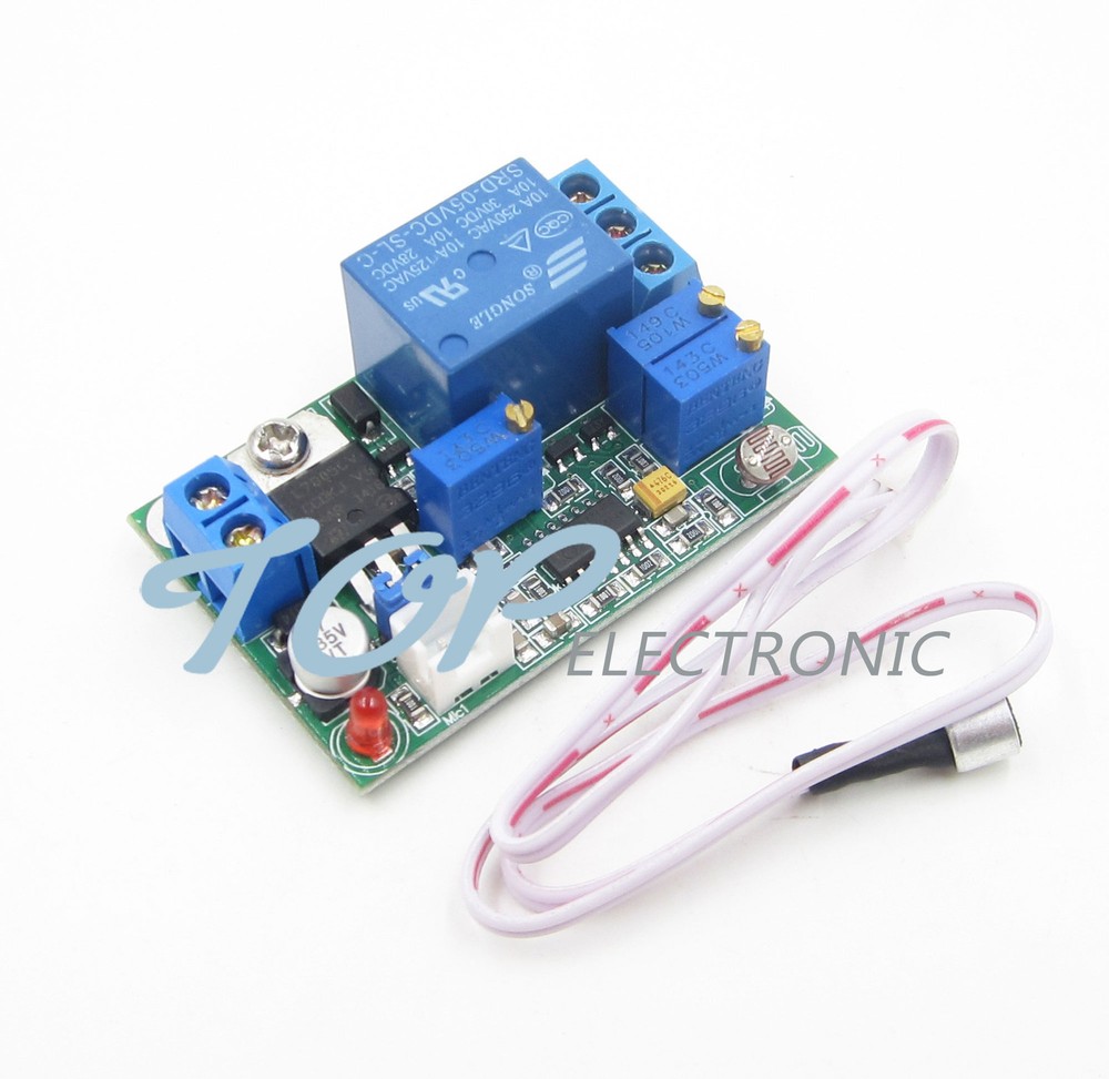 5V 12V 24V DC Sound Sensor / Light Control Relay Switch Module Adjustable Delay