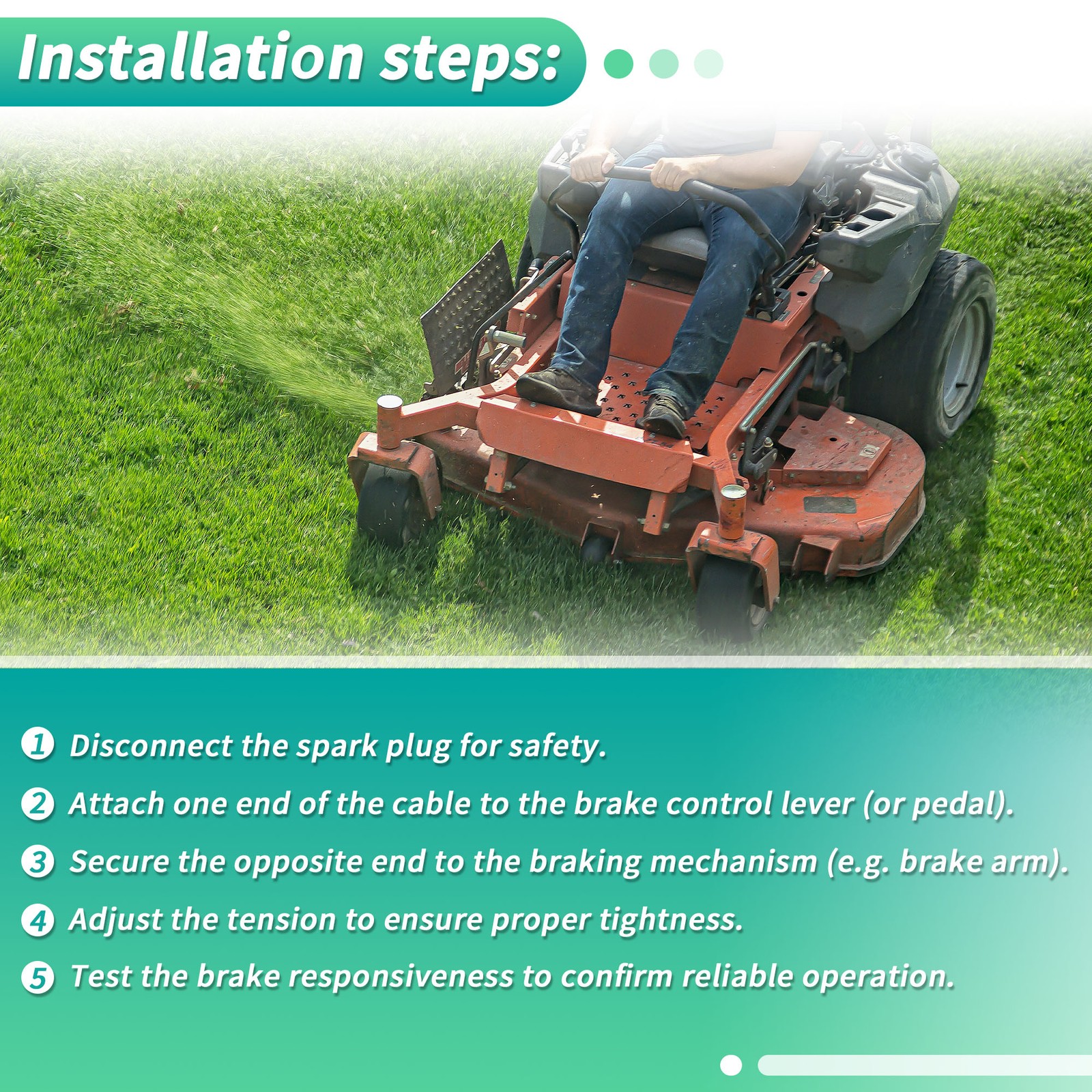 064-8057-17 Lawn Mower Brake Cable for Bad Boy for MZ/for MZ Magnum 2017-2024