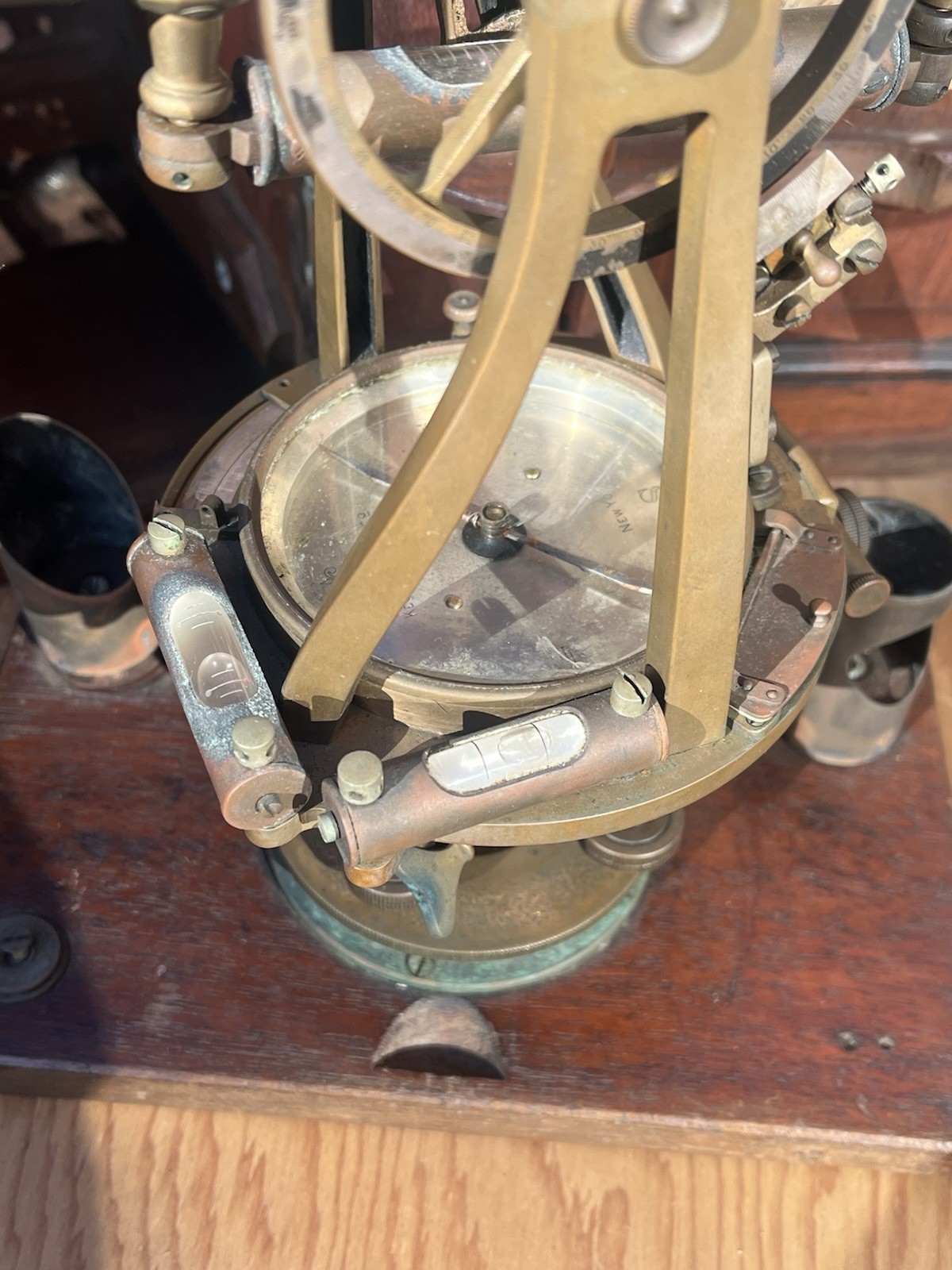 RARE Keuffel & Esser Co. EARLY 1900s Twisted-Frame Surveying Transit Antique