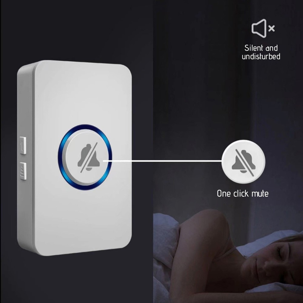 Wireless Doorbell 2 Button 1 Receiver Set Remote Control Door Ring