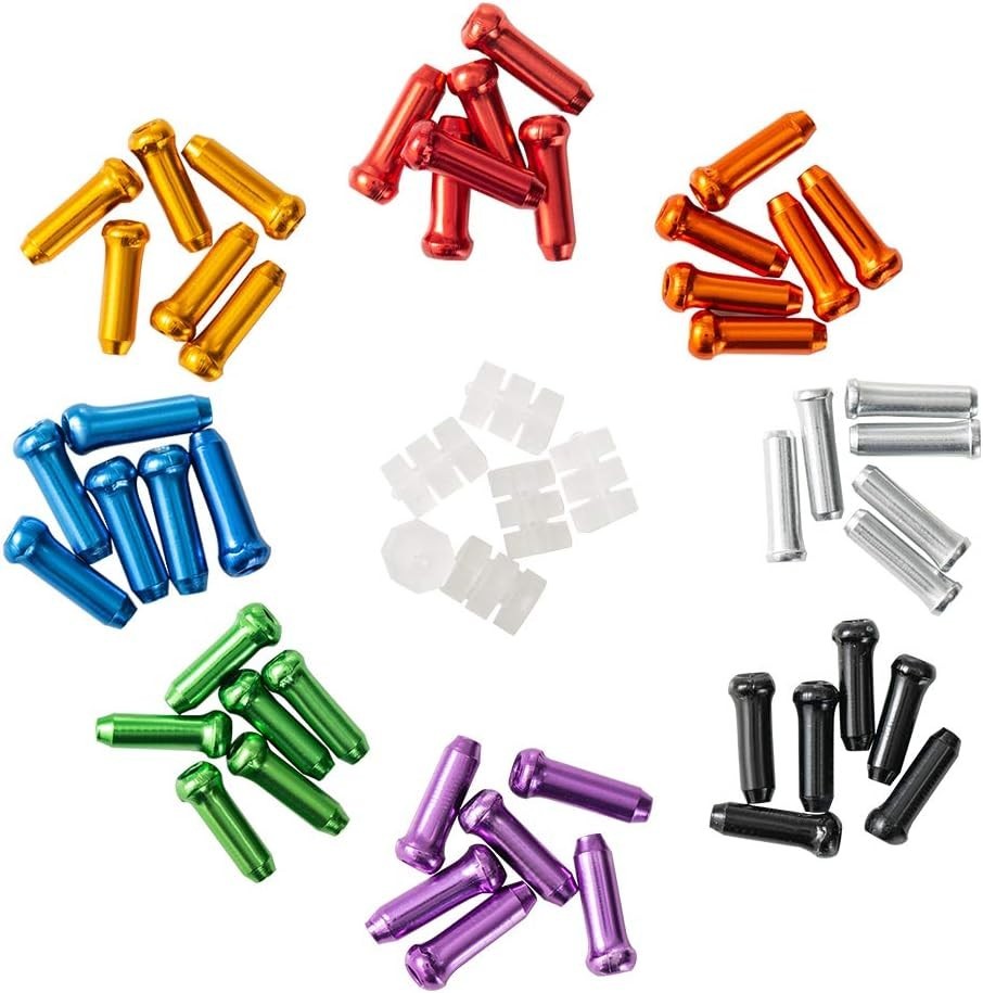 Multi-Colored 48PC Bike Cable End Caps & 6 O-Ring Donuts for Ultimate Protection
