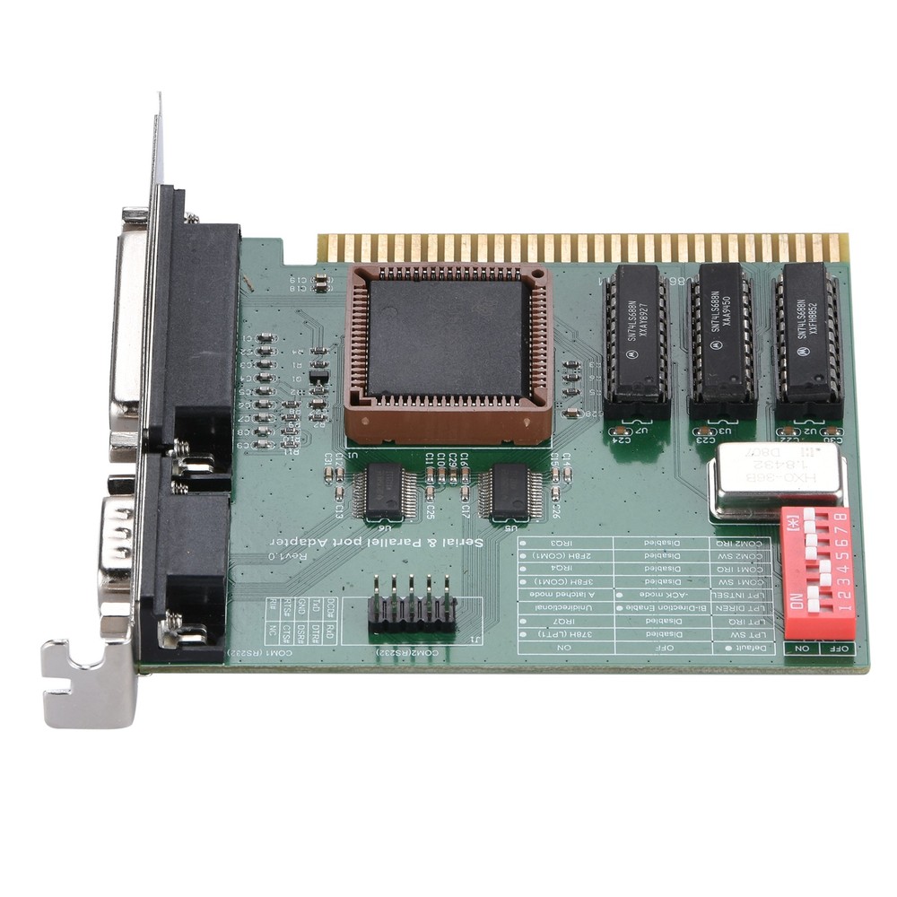 ISA RS232 Serial&Parallel Port Expansion Card ISA COM1 COM2 LPT PC Adapter