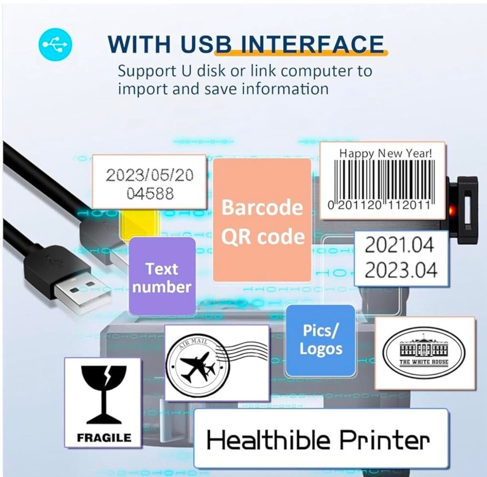Handheld Inkjet Printer Gun