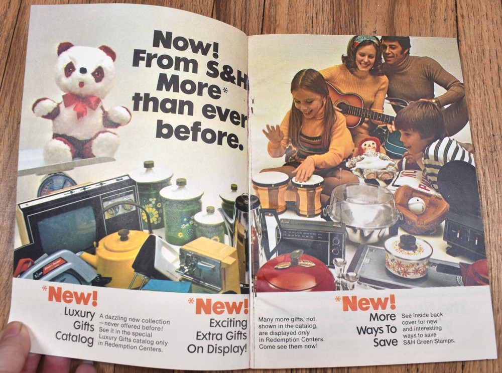 Vintage 1972 S&H Green Stamp Ideabook '72 Redemption Catalog Book