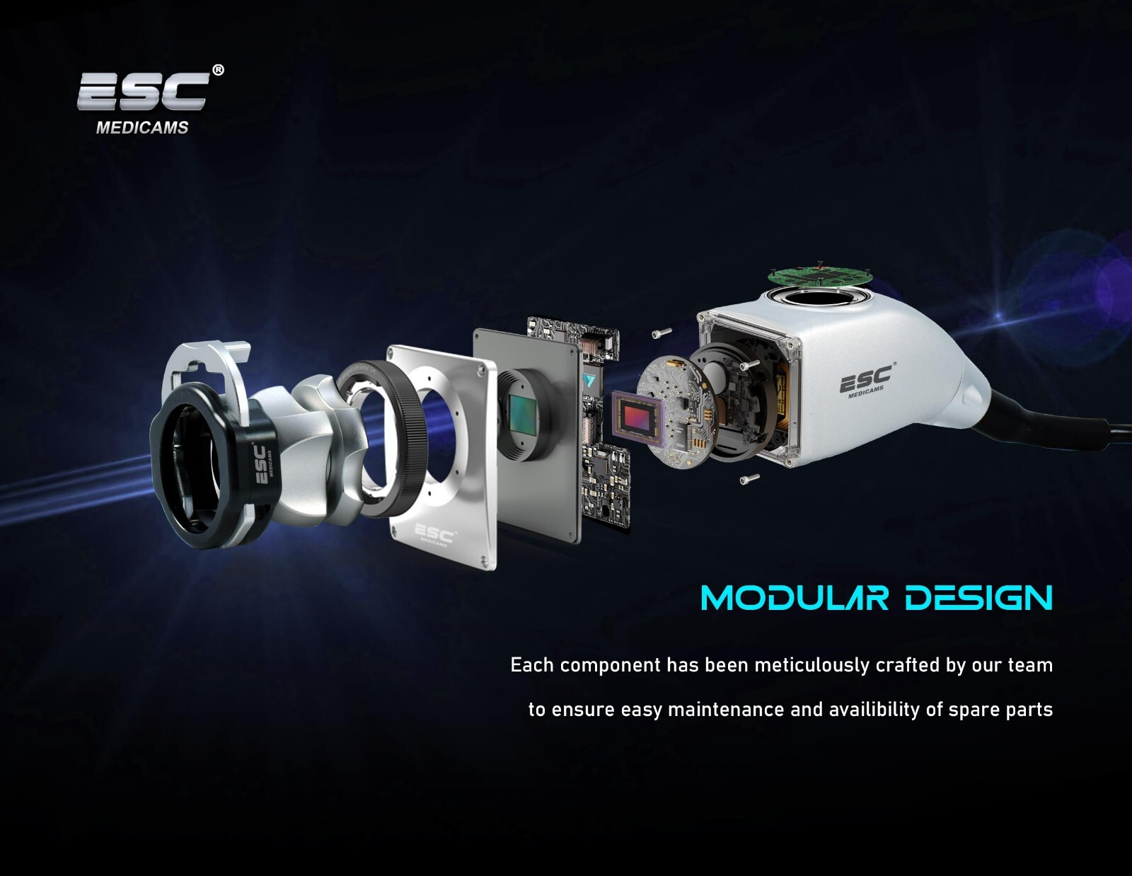 Full HD Endoscopy Laparoscopic Camera with 120W Endoscope Cold LED Light Source