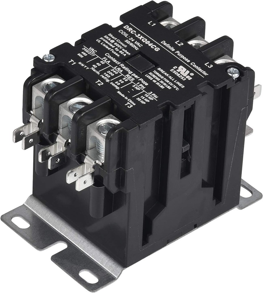 3 Pole 40A Contactor 24V Coil Bulk Molding