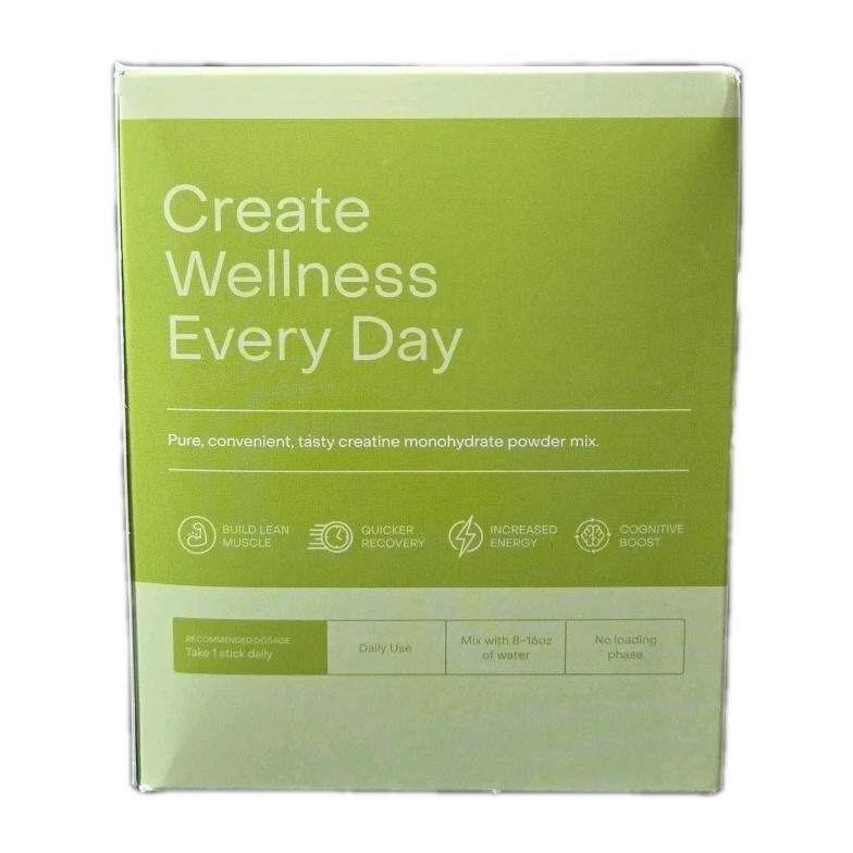 Create Single Serve Creatine Monohydrate Powder - 5g, Sugar-Free, Lemon/Lime