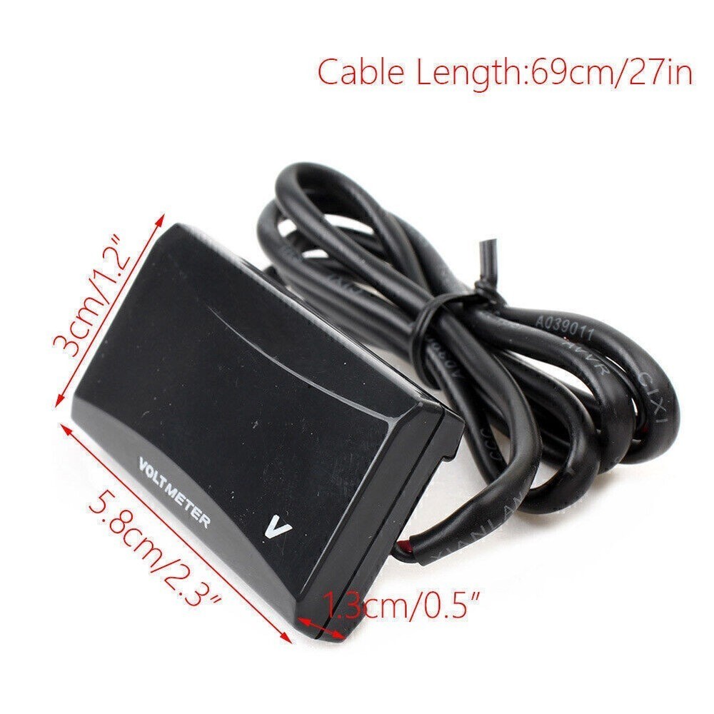 Mini LED Digital Voltmeter Voltage Meter Instruments Gauge Red / Blue Universal