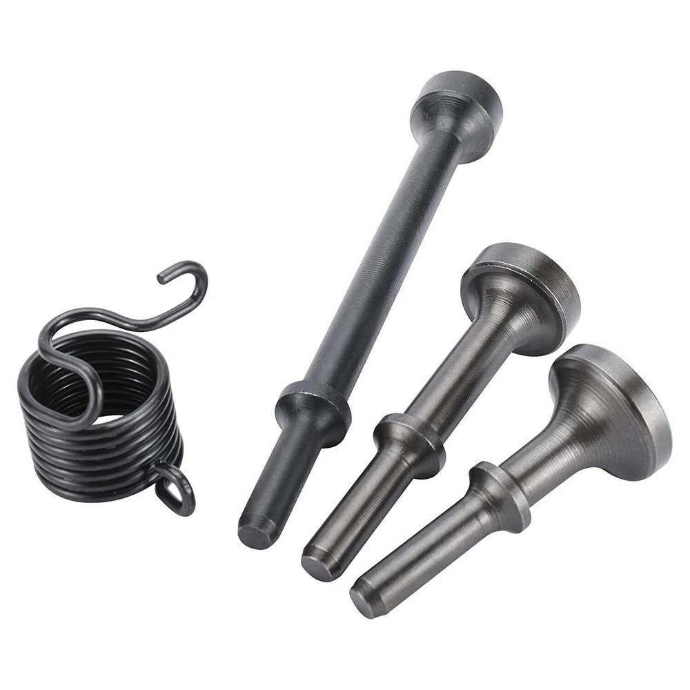 4 Pack Smoothing Pneumatic Air Hammer Bits Air Chisel Bits Tool Set with Spring