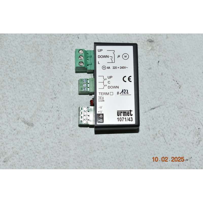1071/43 Urmet 1 Channel Shutters Control Module