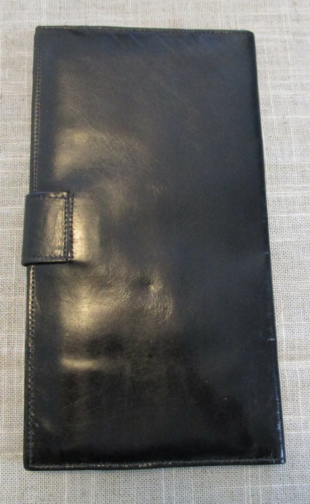 Unbranded Black Leather Passport Wallet