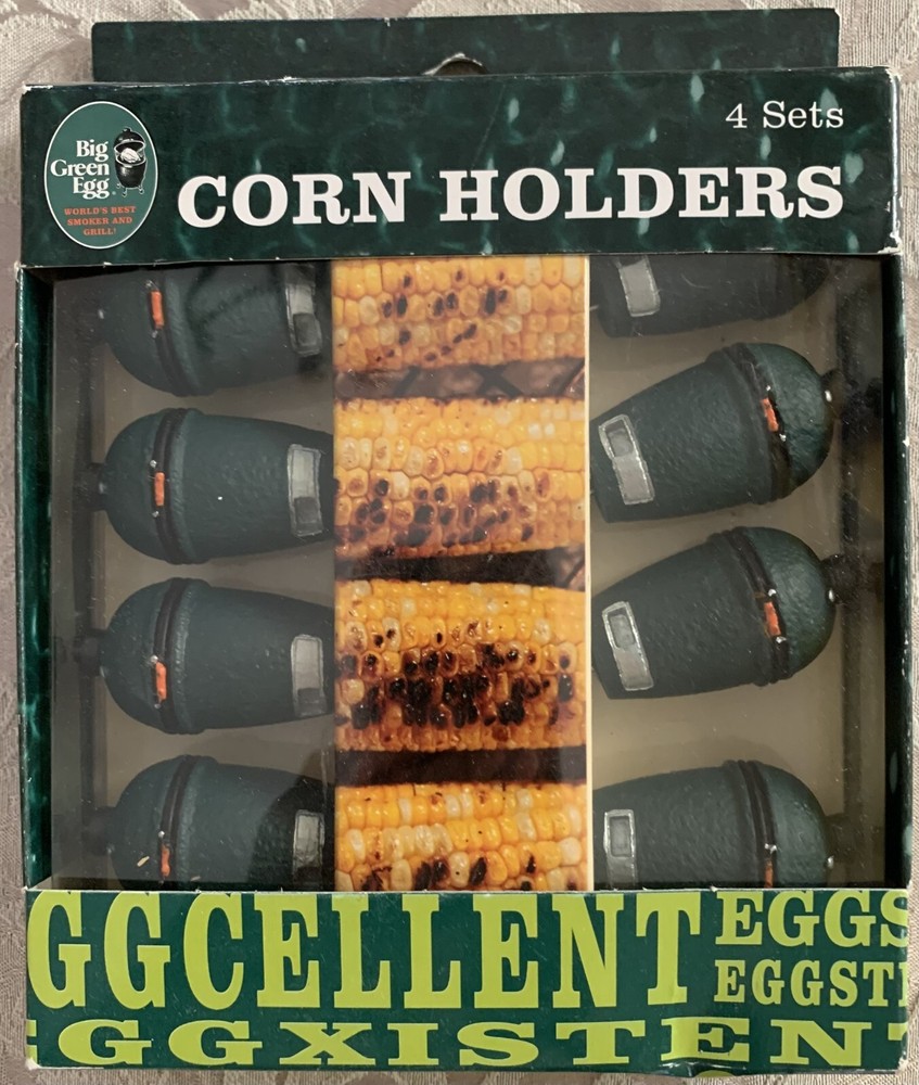 Big Green Egg  4 Sets of Corn Cob Holders  **NEW**