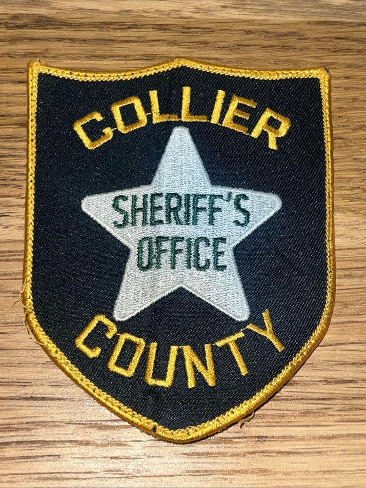 Vtg Obsolete Sheriff’s Office Department Patch Collier County Florida