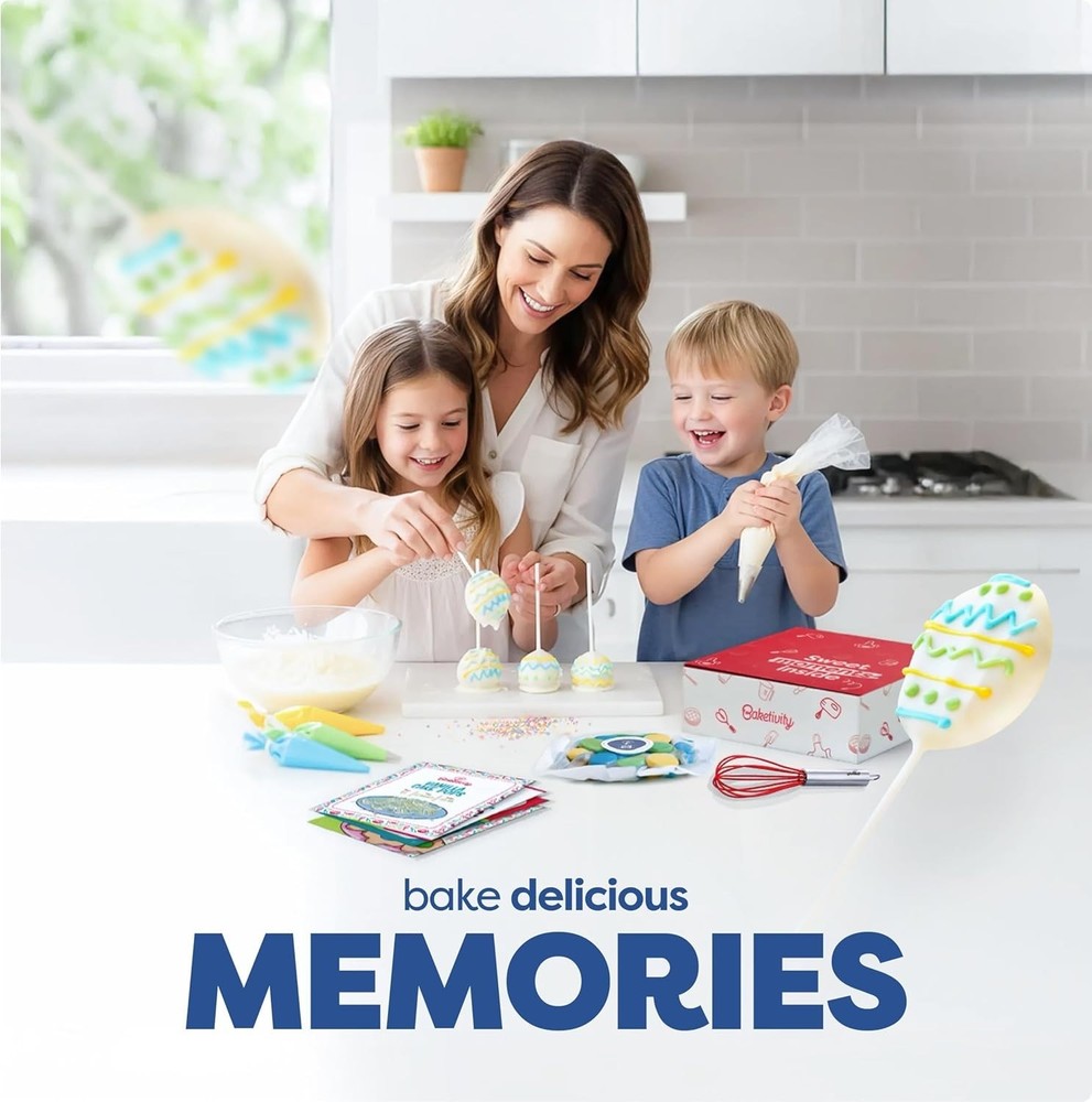 Educational Baking Set for Kids - Vanilla Cake Pops DIY Kit