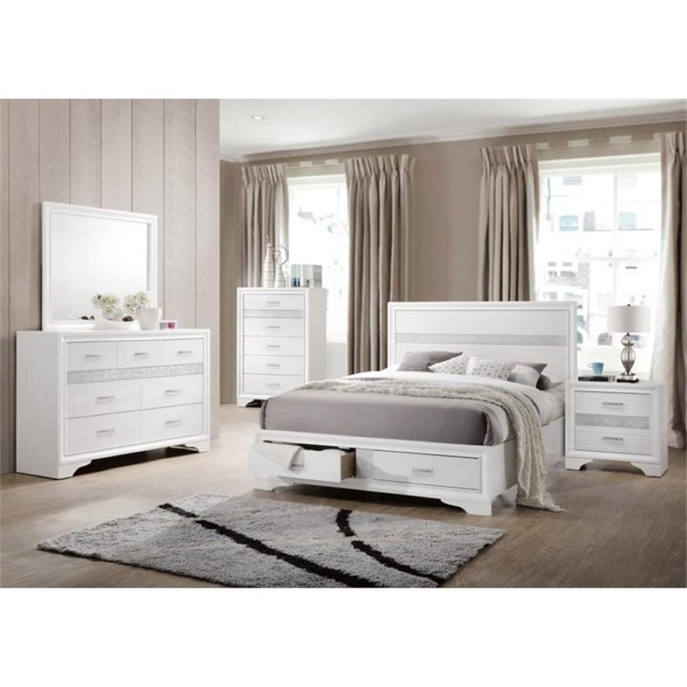 Miranda 5-piece Eastern King Bedroom Set White